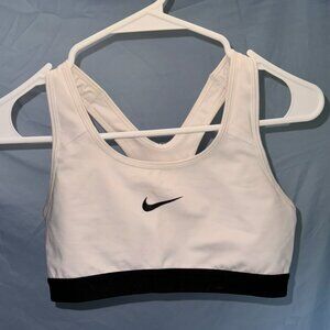 White NIKE Sports Bra